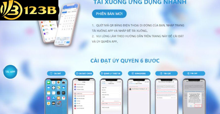 Tải ứng dụng 123b để Đăng Nhập 123b trên điện thoại