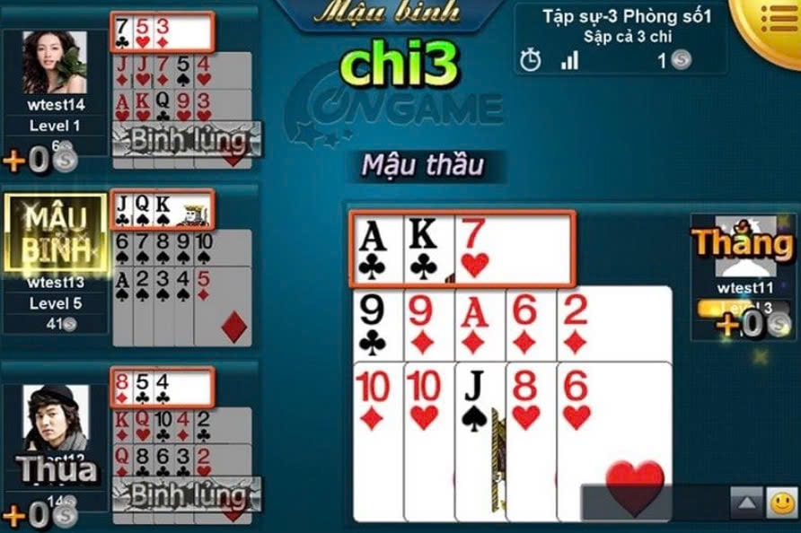 Luật chơi Bài Mậu Binh 123b
